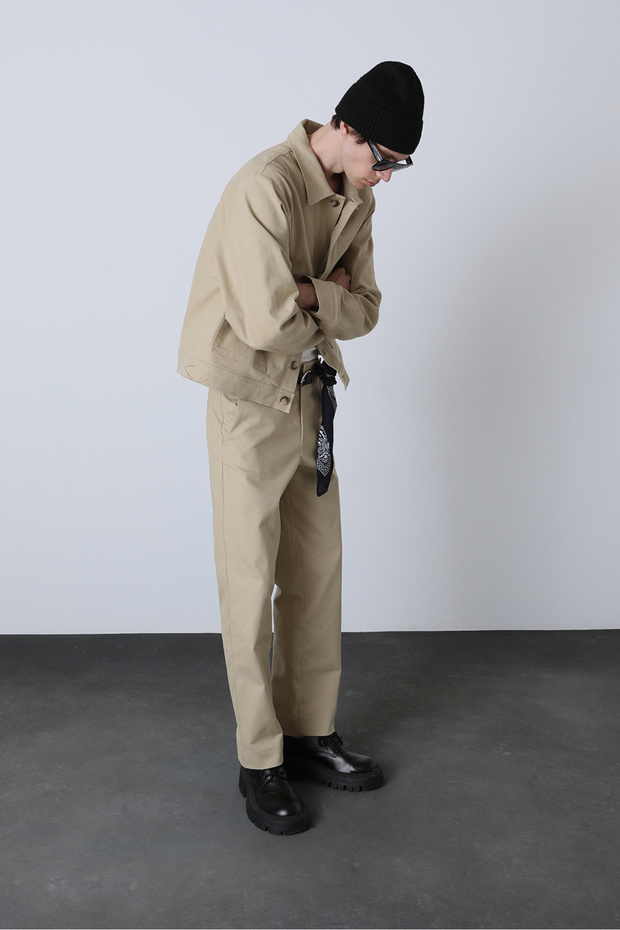 Cep Detaylı Gabardin Ceket - 2