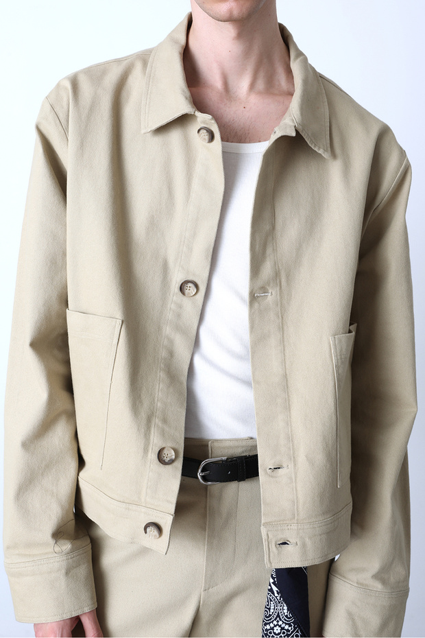 Cep Detaylı Gabardin Ceket - 4