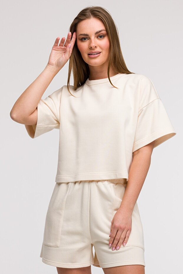 Hanorac cu decolteu plic - 5