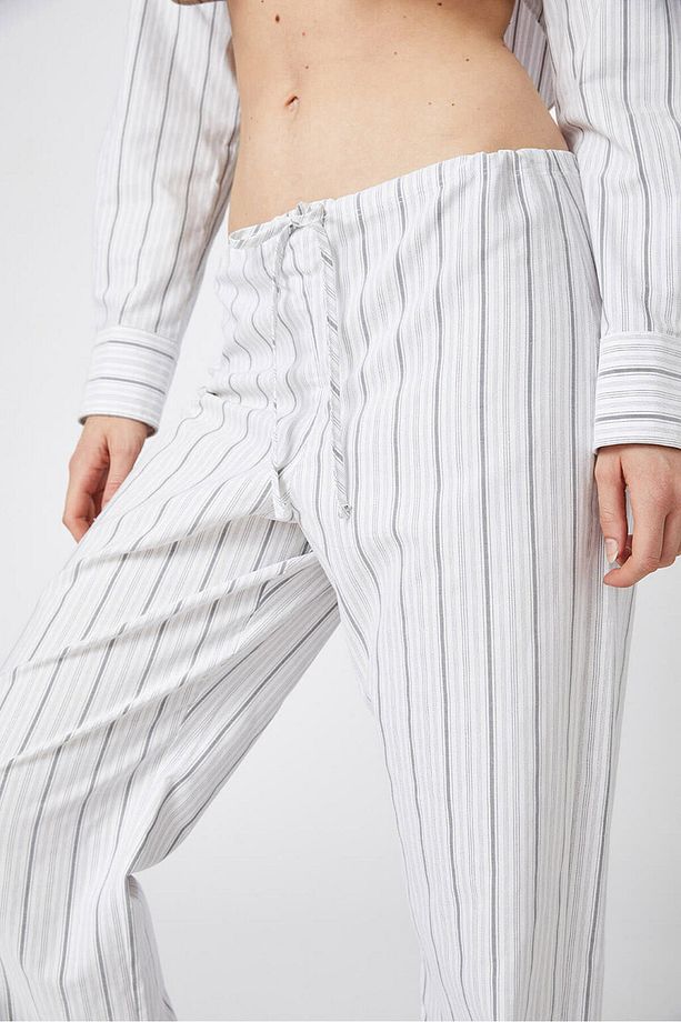 Bağcıklı Poplin Pantolon - 3