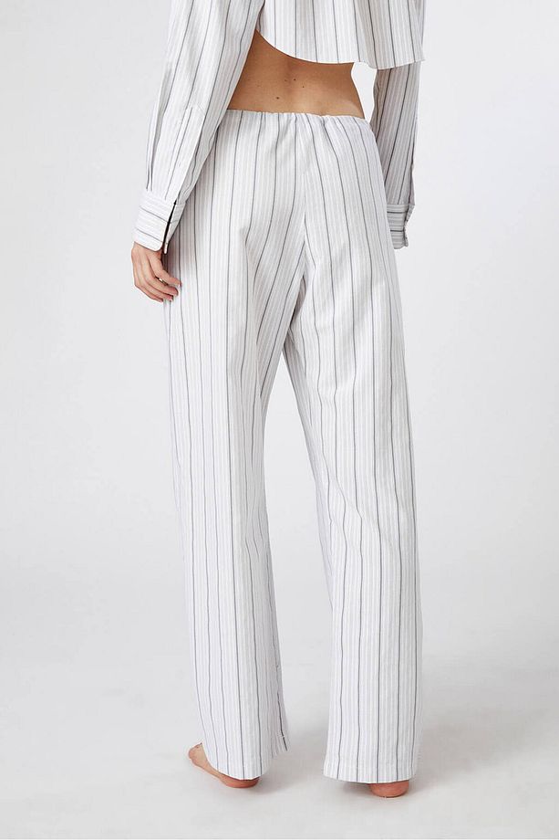 Bağcıklı Poplin Pantolon - 4