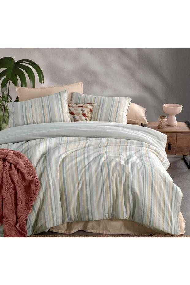 Mood Comfort Gerardo Beige Double Duvet Cover Set.