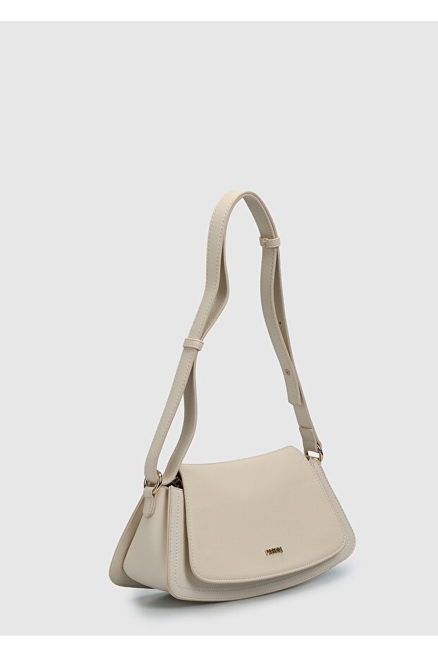 Geantă de umăr de damă bej - 2