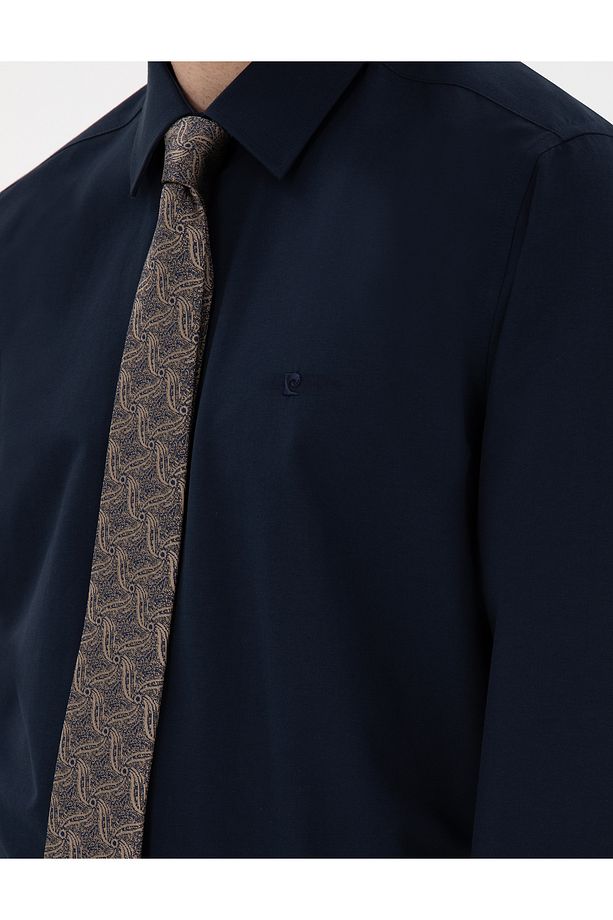 Lacivert Regular Fit Uzun Kollu Basic Gömlek 50307198-VR033 - 7