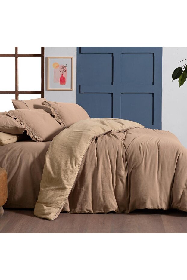 Beige Mood Comfort Kenyon Double Duvet Cover Set