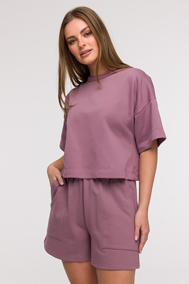 Hanorac cu decolteu plic - 5