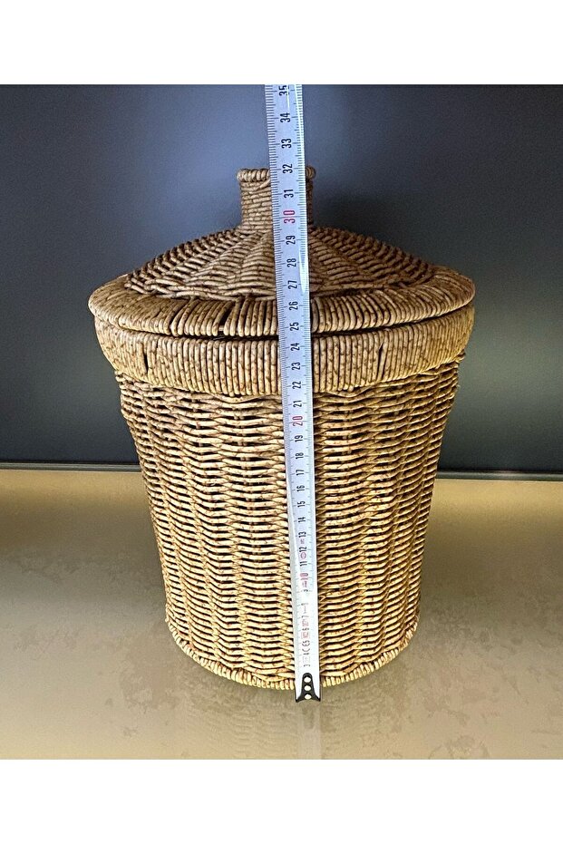2 Size Wicker Wicker Lid Potato and Onion Set Presentation Crisper Weave Laundry and Décor - 6