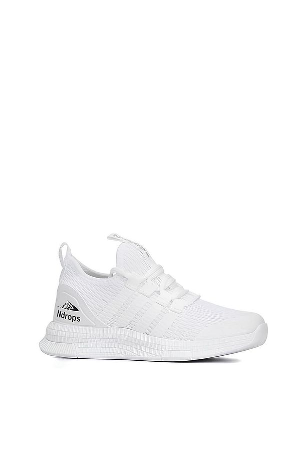 Unisex Çocuk Spor Ayakkabı Yazlık, Hava Alan, Ortopedik Taban, Rahat Kullanım - Beyaz - 1