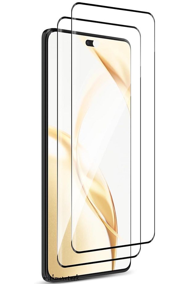 Honor 200 Ekran Koruyucu Cam Tam Kaplar 3D Çerceveli Oval Kavisli Full Kaplayan Temperli Parlak Cam - 1