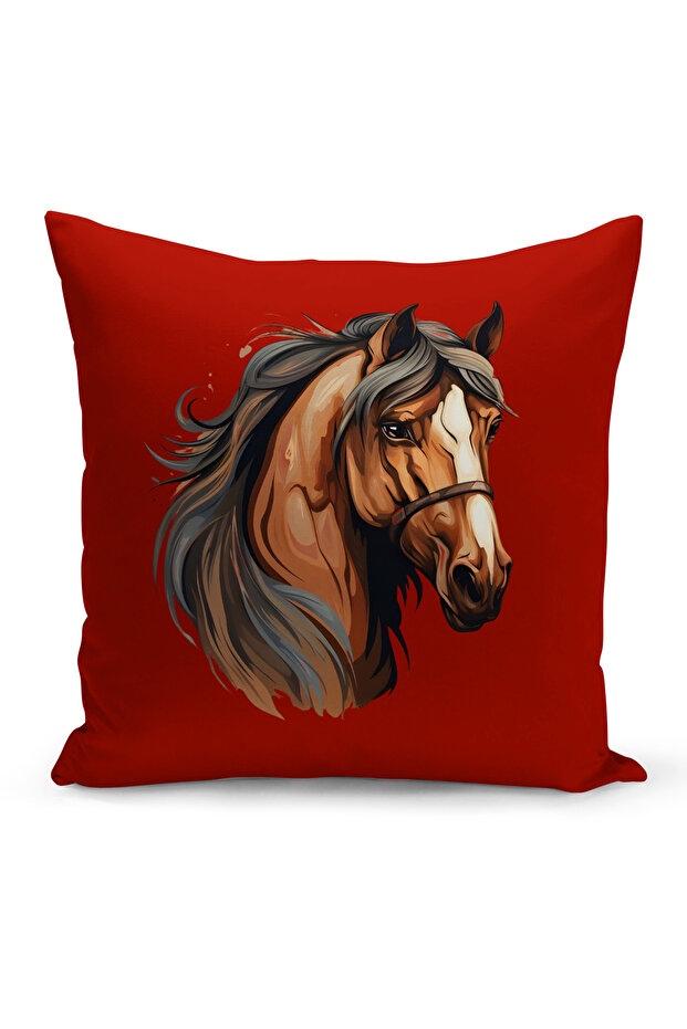 Classic Horse Series Double Sided Digital Printed Throw Pillow Cover (Horse)