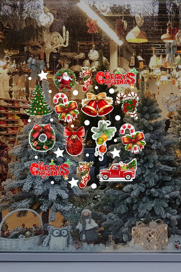 New Year's Special Colorful Different Various Christmas Decorations New Year's New Year Stickers