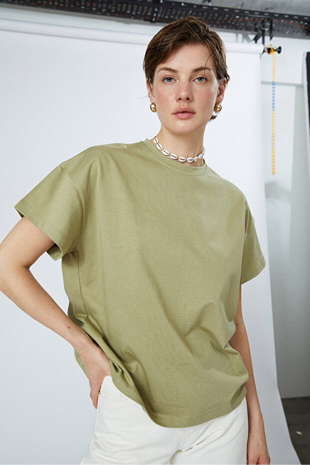 Oversize Kompakt Tshirt - 1