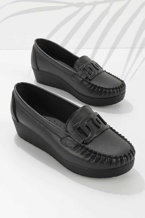 Siyah Kadın Loafer Ayakkabı K01797002109 - 2