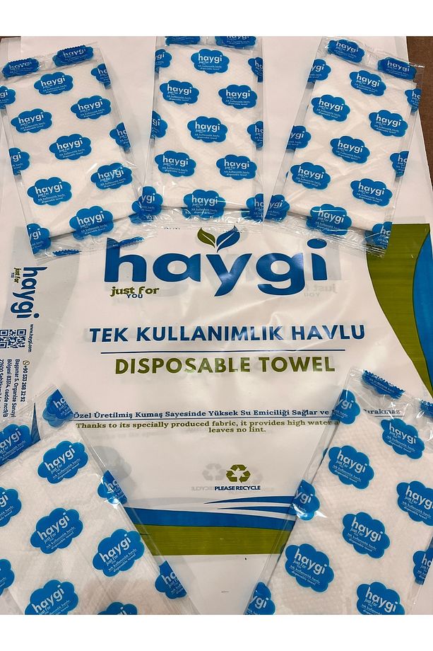 Tek Tek Paketli Tek Kullanımlık Berber Havlusu Kuaför Havlusu - 10 Adet 40x80 Cm - 4