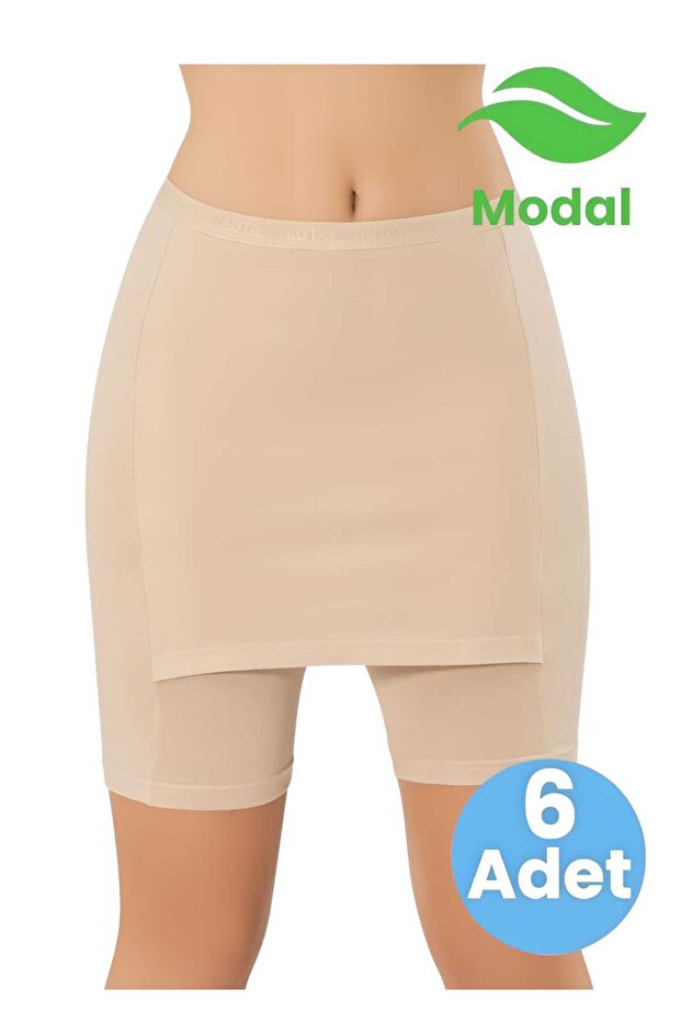 Women's 6-Piece Above Knee Modal Underskirt Leggings