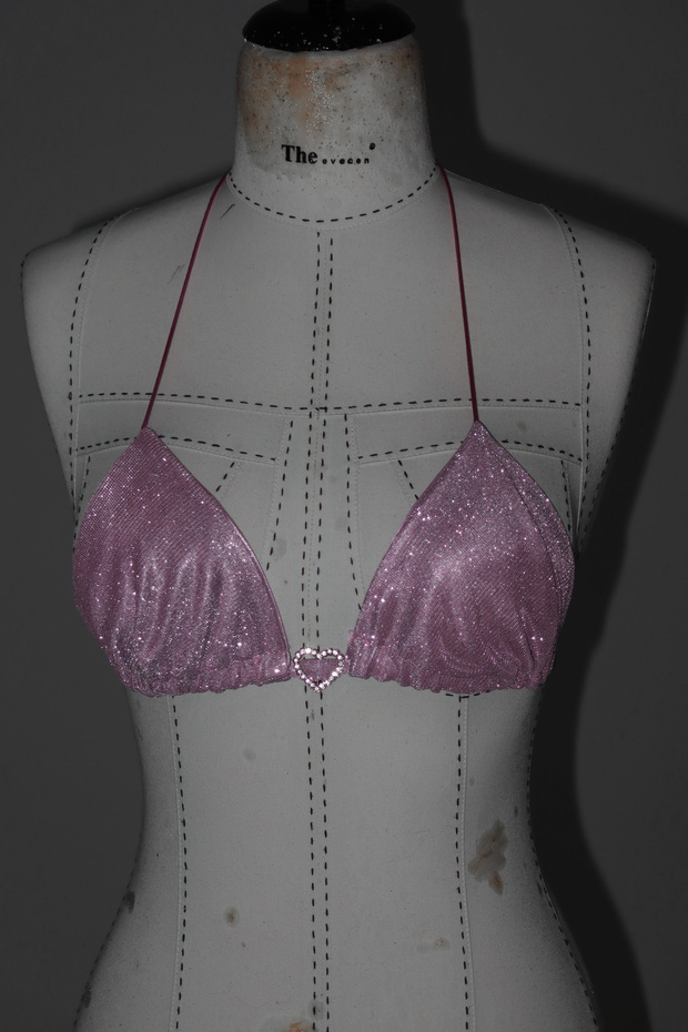 Simli Kalp Detaylı Bralet - 3