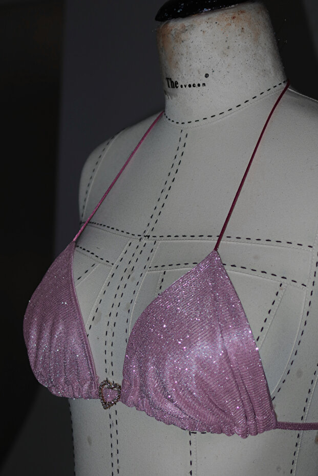 Simli Kalp Detaylı Bralet - 4