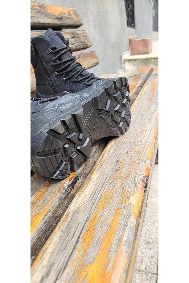 RİMEX TAKTİKAL BOT OUTDOOR BOT FERMUARLI BOT POLİS BEKCİ ASKER BOTU - 9