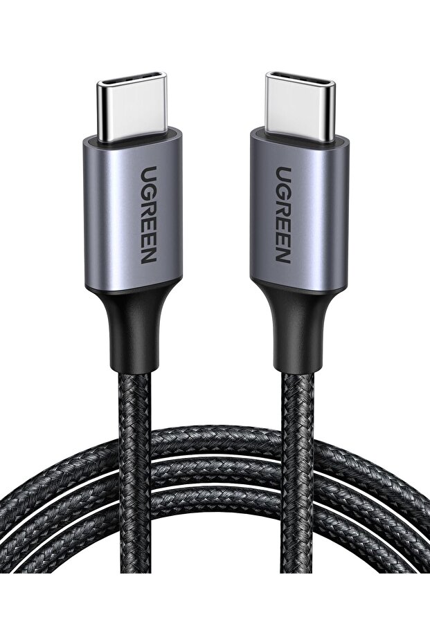 60W USB-C to USB-C Cable, 1M Nylon Braided Cord, 2.0 Fast Charging Cable