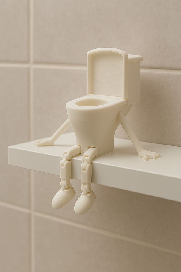 Banyo Dekor -dekoratif Figürler – 4’lü Set (KLOZET, TUVALET KAĞIDI, ÇÖP, KAKA EMOJİLERİ) - 1