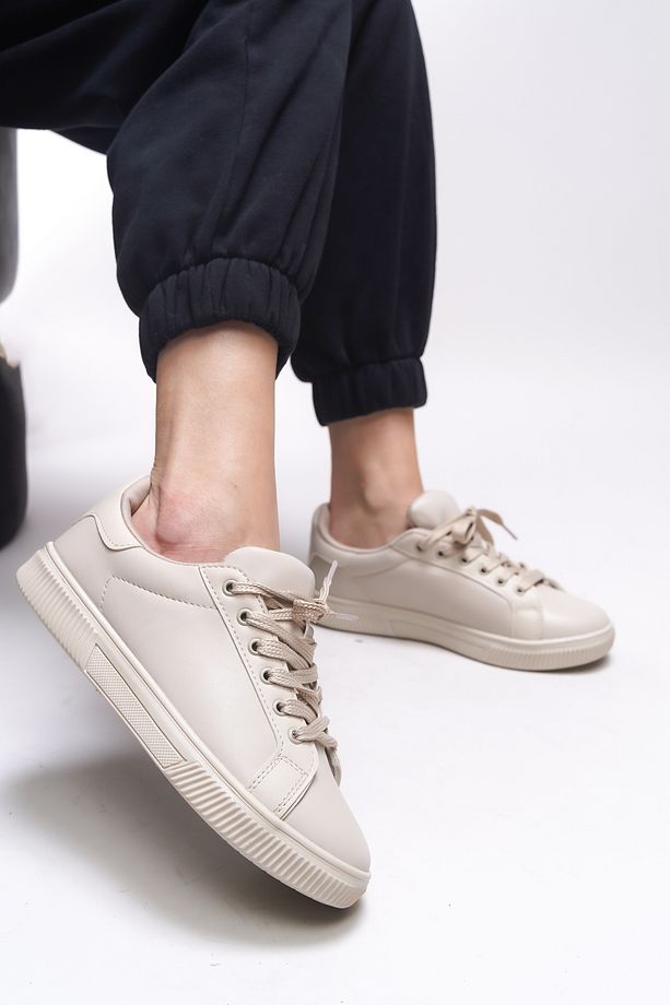 Meshronei Kadın Sneaker 0012601 Bej - 4