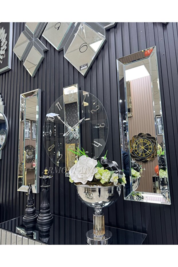 3 lü GÜMÜŞ ŞEFFAF MODEL SAAT SET - 5