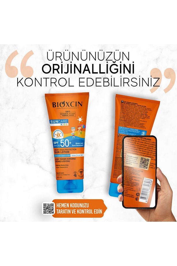 Sun Care Çok Çok Yüksek Korumalı Çocuk Güneş Losyonu 50 Spf - % 100 Botanik Aktif 200 ml - 8