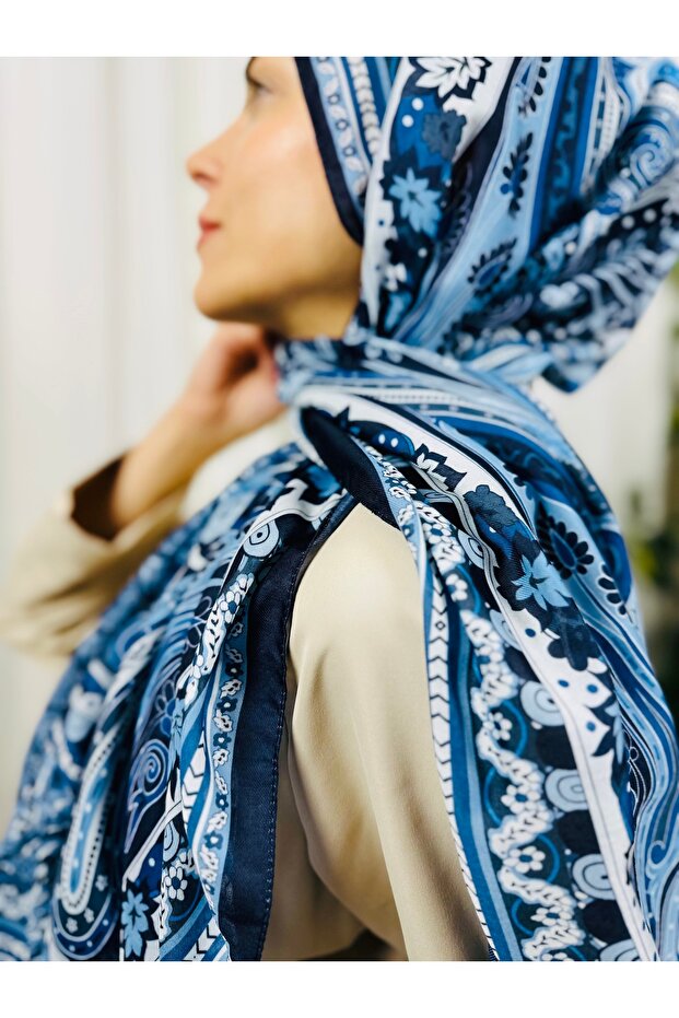 Premium Round Retro Pattern Soft Cotton Shawl - Capture a Stylish Style with Its Ethnic Pattern - 4