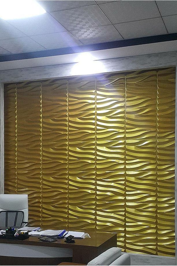 3 Boyutlu Boyanabilir PVC Duvar Paneli Modern (50-50 cm 4 adet-1 metrekare) - 5