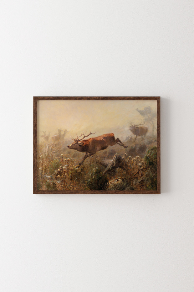 Deer - Wooden Patterned Frame - 1