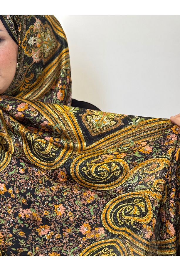 İTHAL HİNT İPEĞİ ÇİFT TARAFLI MODA ŞAL - 4