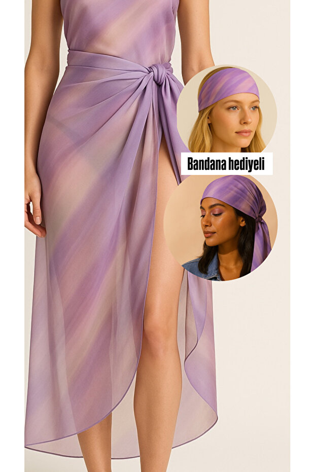 Long Chiffon Tulle Pareo (110*150cm)