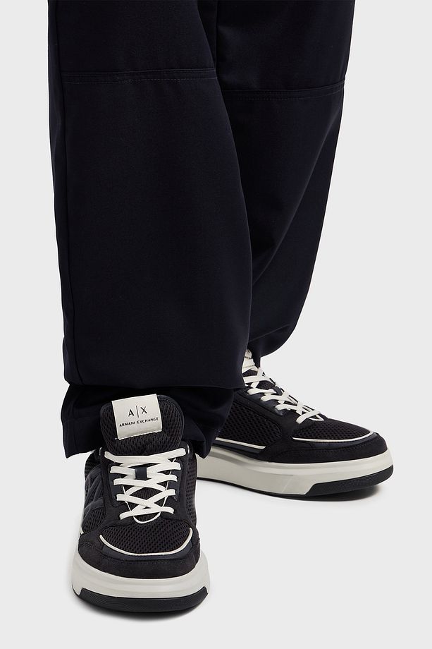 Armani Exchage Logolu File Detaylı Sneaker Ayakkabı Erkek AYAKKABI XUX242 XV912 U385 - 3