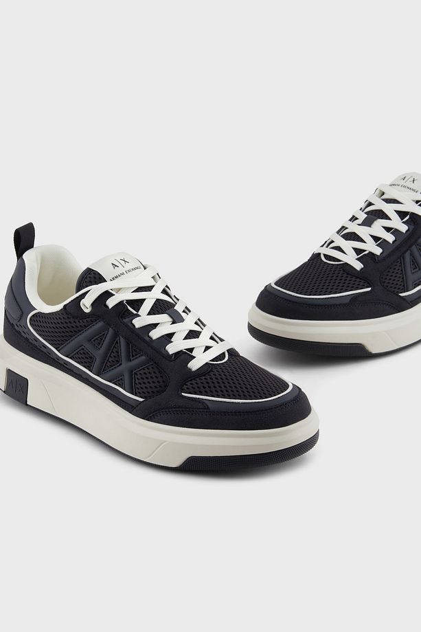Armani Exchage Logolu File Detaylı Sneaker Ayakkabı Erkek AYAKKABI XUX242 XV912 U385 - 5
