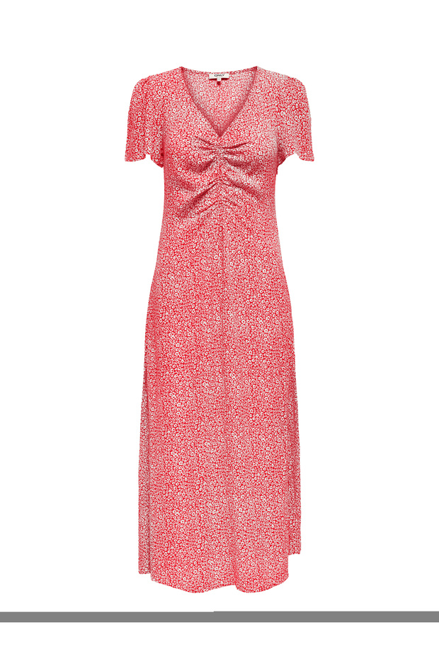 Onlancona Ss V-Neck Dress Moch Wvn