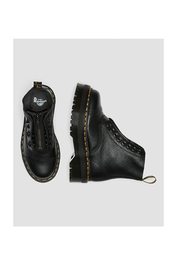 Sinclair Schwarzes gewalktes Nappaleder - 5