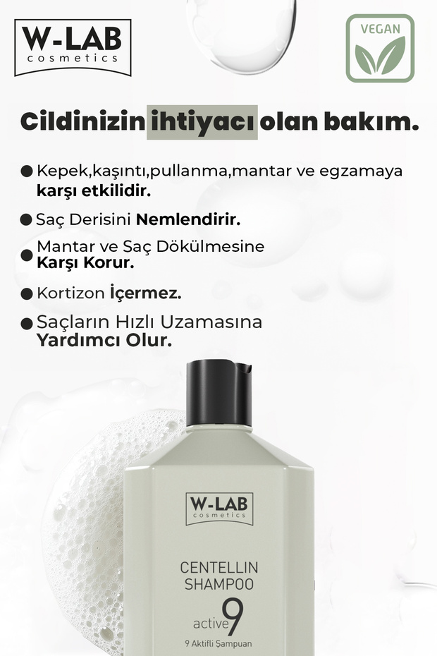 Centellin 9 Aktifli Şampuan 250 ml Egzama, Pullanma, Sedef, Kepek, Kaşıntıya Karşı Etkili - 2