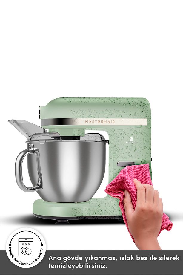 Mastermaid Chef Pro Çift Kollu Stand Mikser Soft Green 1750W - 5