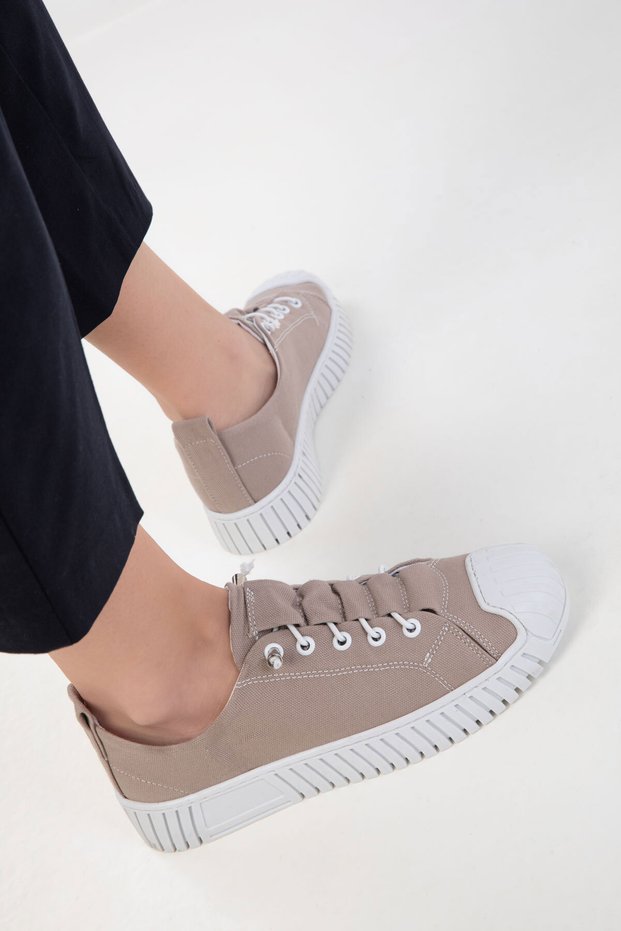 20498 Nerz Leinen Damen Sneaker