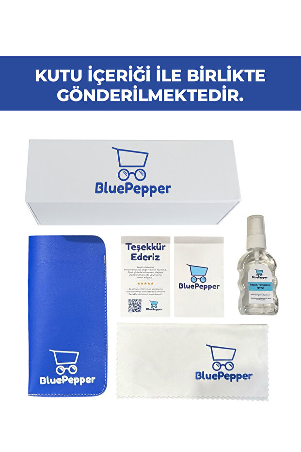 نظارات Cateye زرقاء بنمط الفهد - مرشحات خفيفة، متوافقة مع النظارات البصرية، قابلة للاستبدال - 5