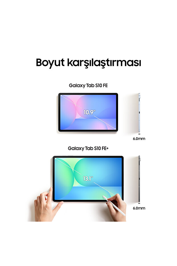 Galaxy Tab S10 FE Plus 128 GB 13.1" Gri Tablet - 5