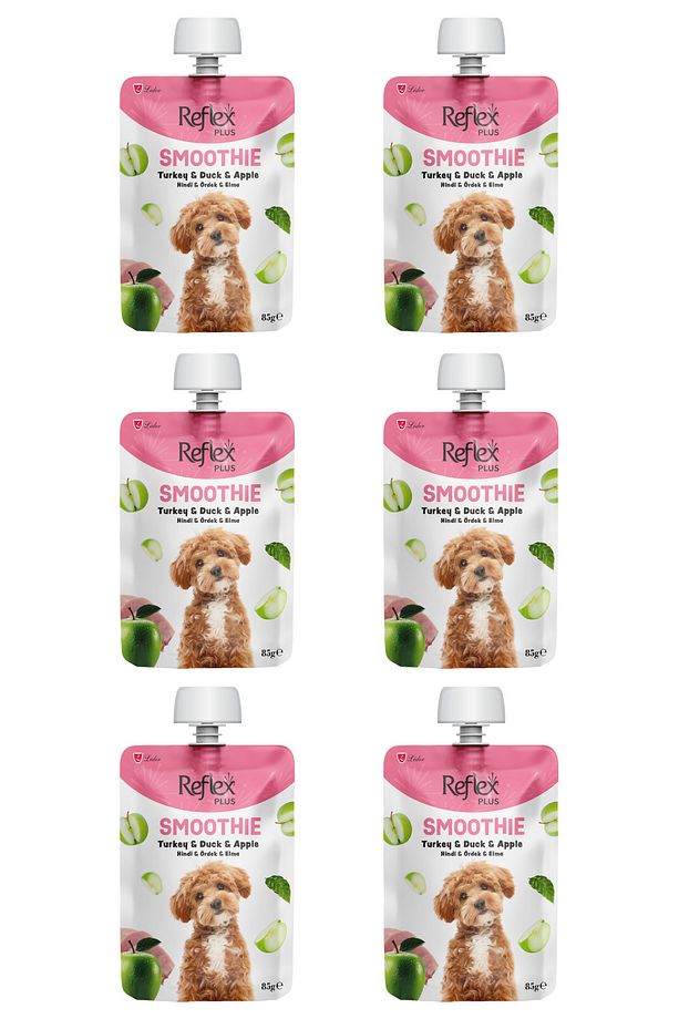 Smoothie Hindili Ördekli ve Elmalı Likit Köpek Ödülü 85 gr x 6 Adet - 1