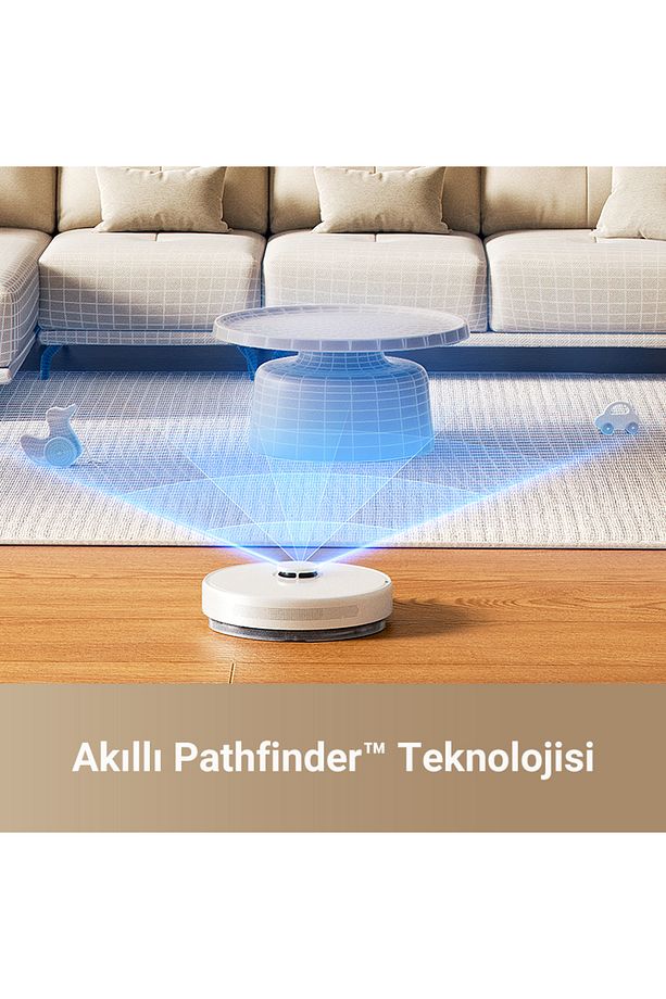D10 Plus Gen 2 Robot Süpürge Beyaz - 7
