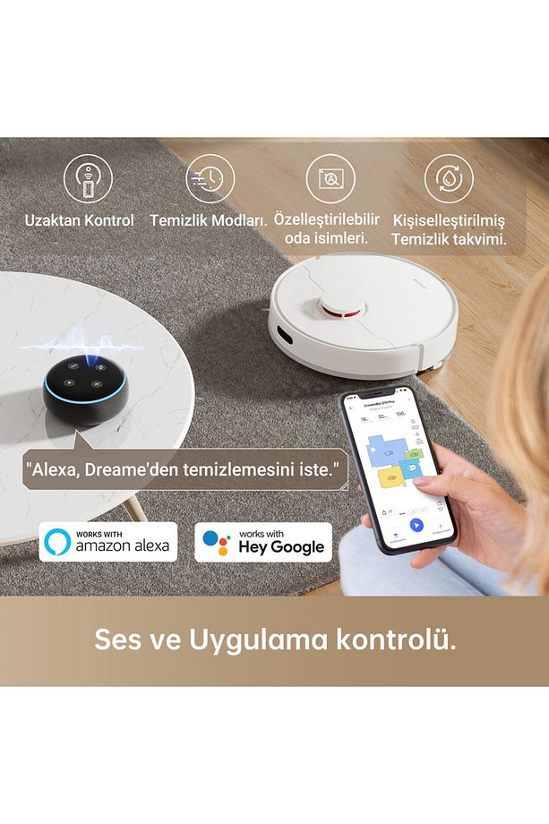 D10 Plus Robot Süpürge Beyaz - 6