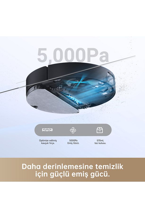 D10s Pro Robot Süpürge Siyah - 6