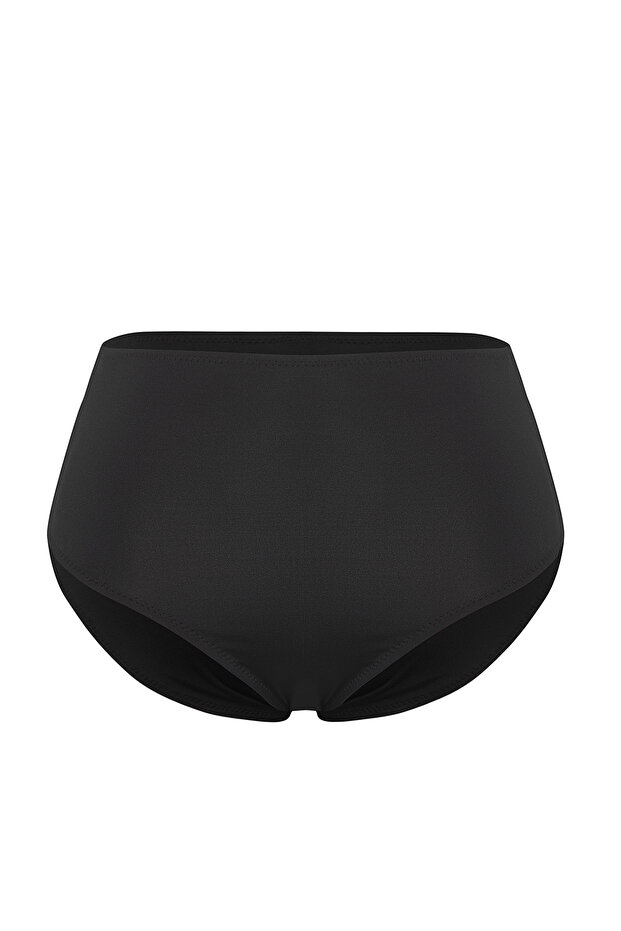 Siyah Düz Pareolu 2'li Set Büyük Beden Bikini Altı TBBSS25CR00003 - 9