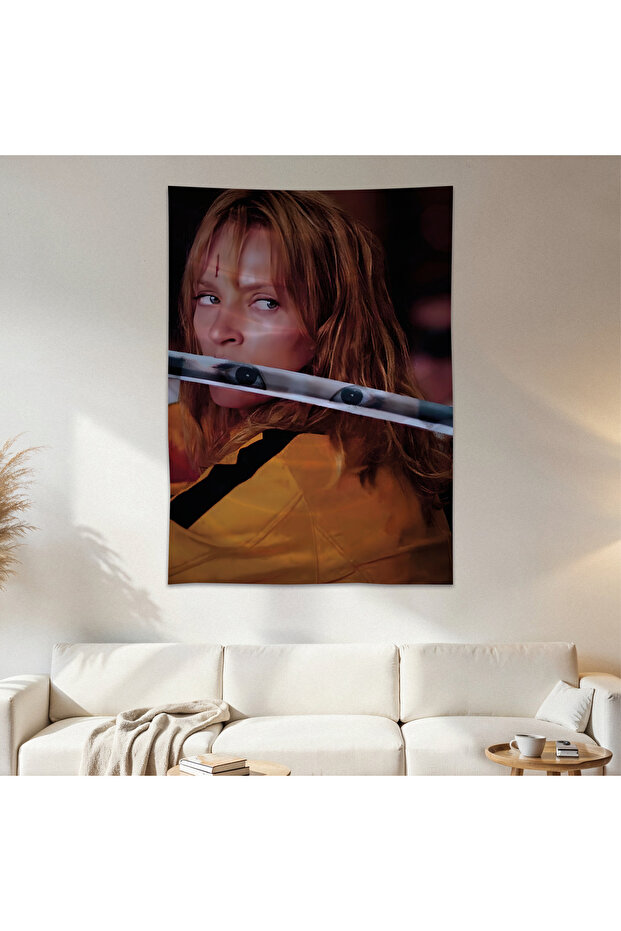 Kill Bill Wall Cloth Wall Tapestry First Quality Satin Fabric Poster