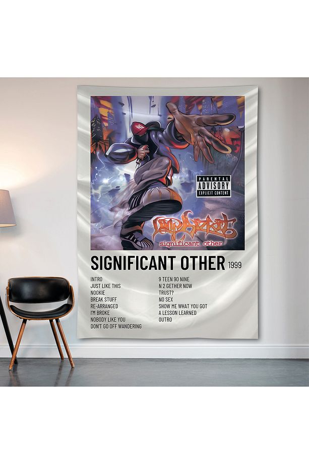 Limp Bizkit Duvar Örtüsü Duvar Halısı Birinci Kalite Saten Kumaş Poster - 2