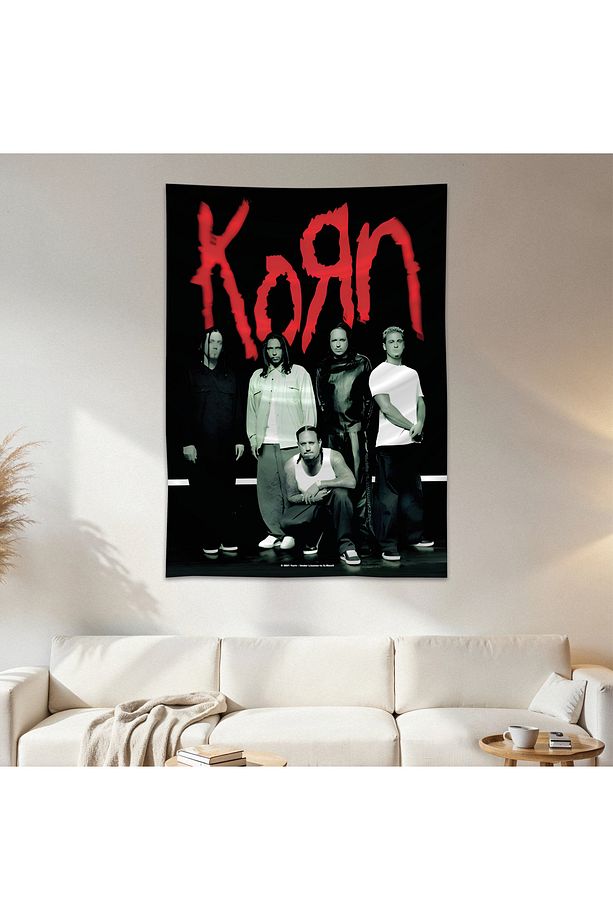 Korn Duvar Örtüsü Duvar Halısı Birinci Kalite Saten Kumaş Poster - 1