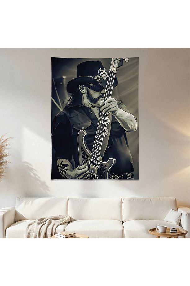 Motörhead Duvar Örtüsü Duvar Halısı Birinci Kalite Saten Kumaş Poster - 1